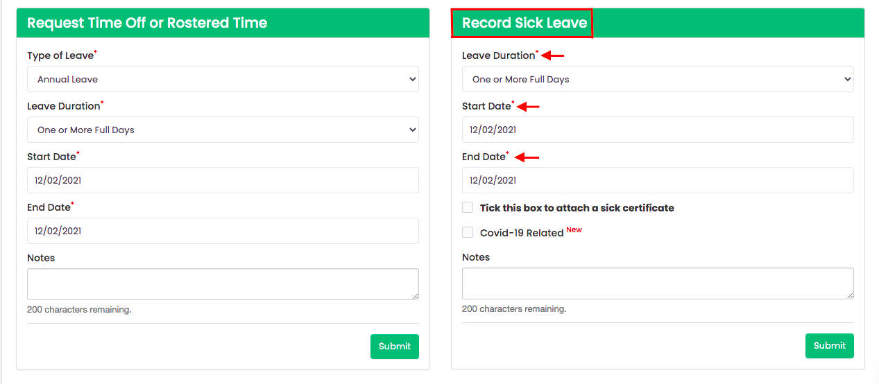 how-to-record-sick-leave